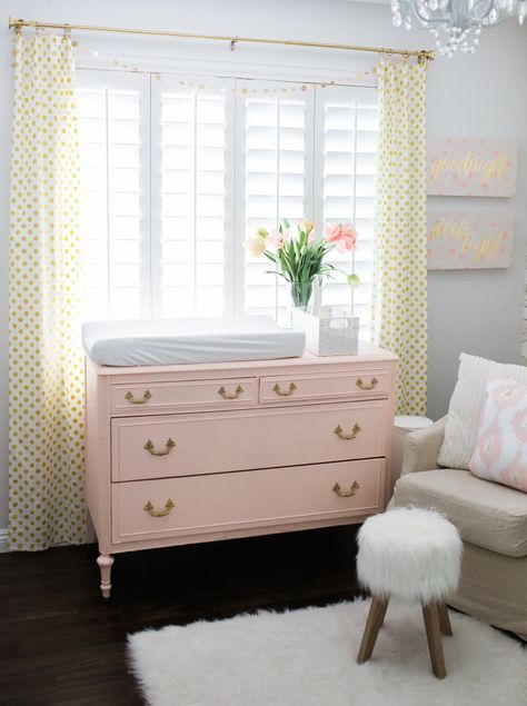 Adorable Pink Nursery Dresser Designs For Your Baby Girl Life