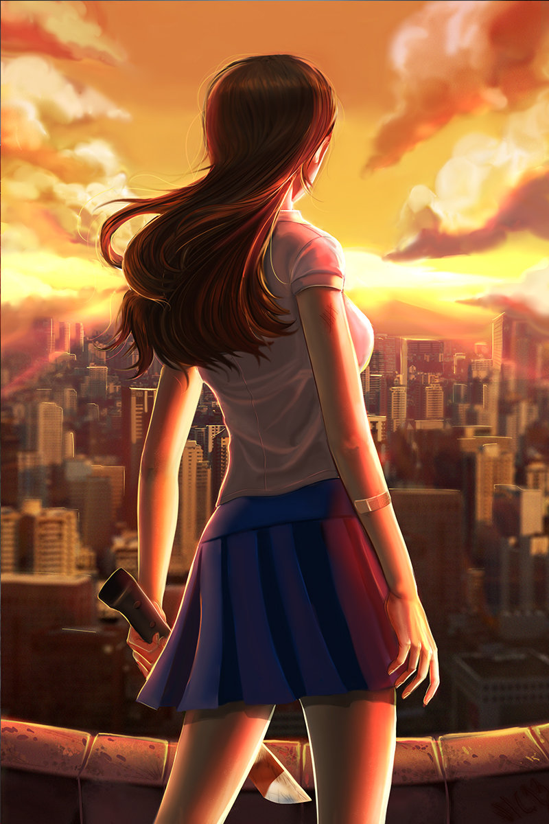 Арт девушка стоит. Арт девушка стоит. Арт девушка стоит. Девушка обернулась арт. Маленькая девочка с каштановыми волосами.