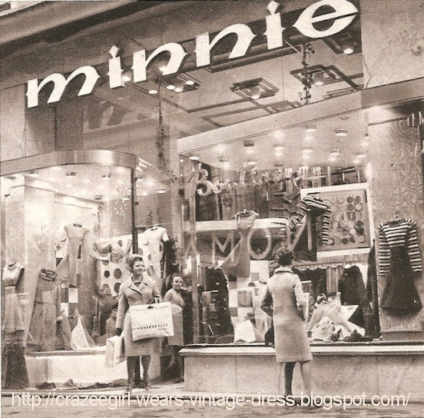 Minnie Boutique - 22 rue de Brest à Lyon en 1967 60s 1960 shop fashion mode mod sixties magasin