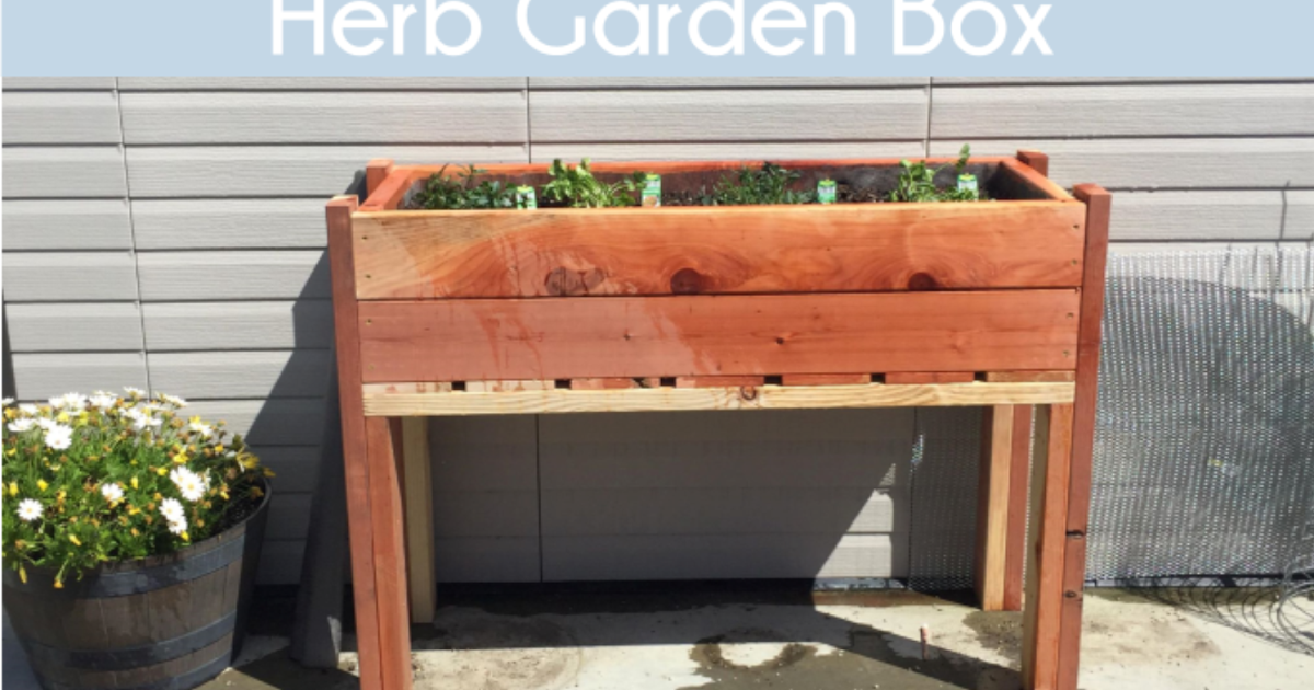 Elevated Herb Garden Building Plans - Naturally Creative Mama