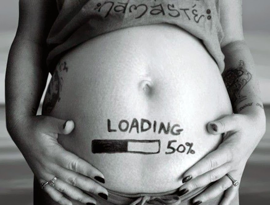 30 Of The Most Creative Baby Announcements Ever - A Naturally Technical Announcement #namaste