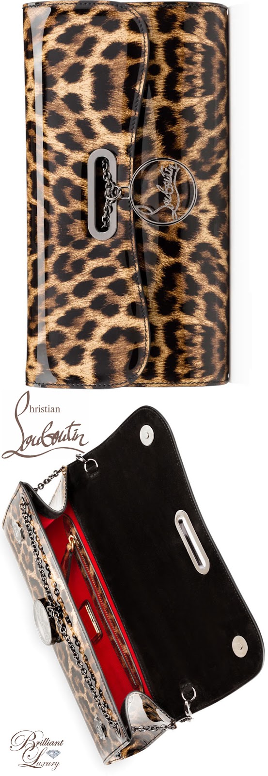 Brilliant Luxury by Emmy DE ♦ Christian Louboutin 'Riviera' Clutch Leopardino