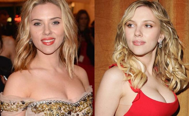 Scarlett Johansson hot Cleavage Photo.