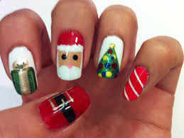 Uñas para la Navidad - nails for Christmas