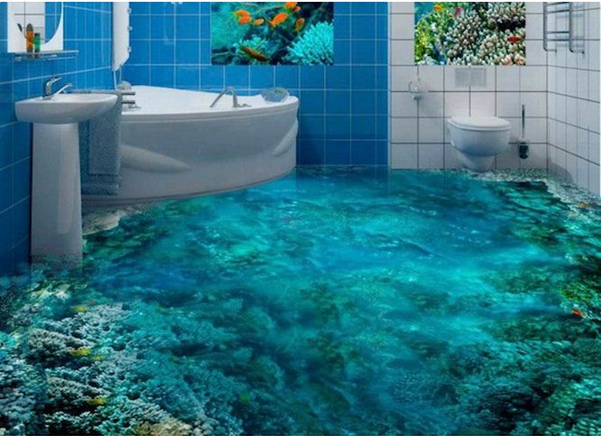 your guide for 3D epoxy flooring and 3D bathroom floor