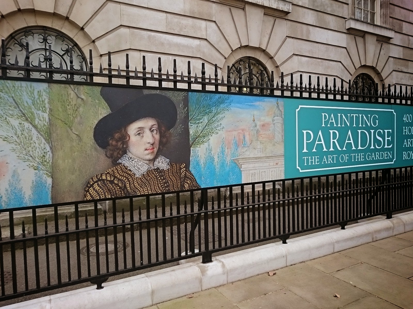 Exhibition poster outside the Queen's Gallery