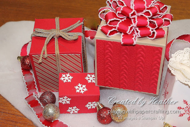 Playing with Papercrafting: Little Packages Centerpiece with Snowflakes ...