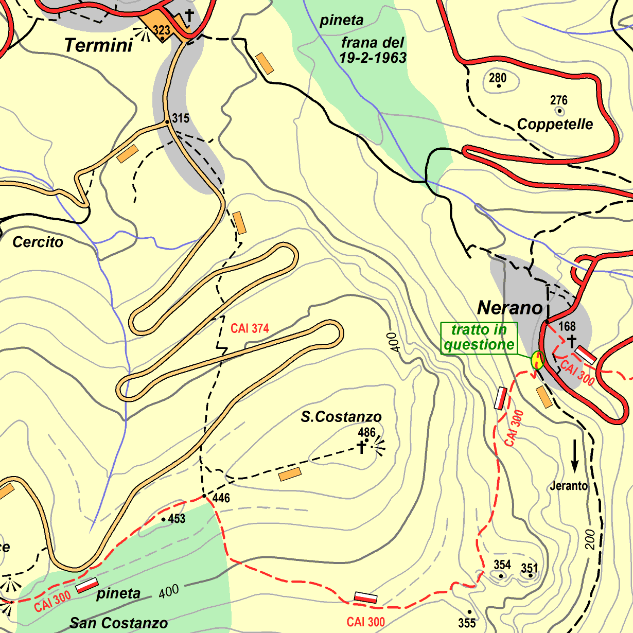following the fire at the end of august the path from nerano to the bay of jeranto was declared off limits by the local authorities due to the risk of following the fire at the end of august the path from nerano to the bay of jeranto was declared off limits by the local authorities due to the risk of
