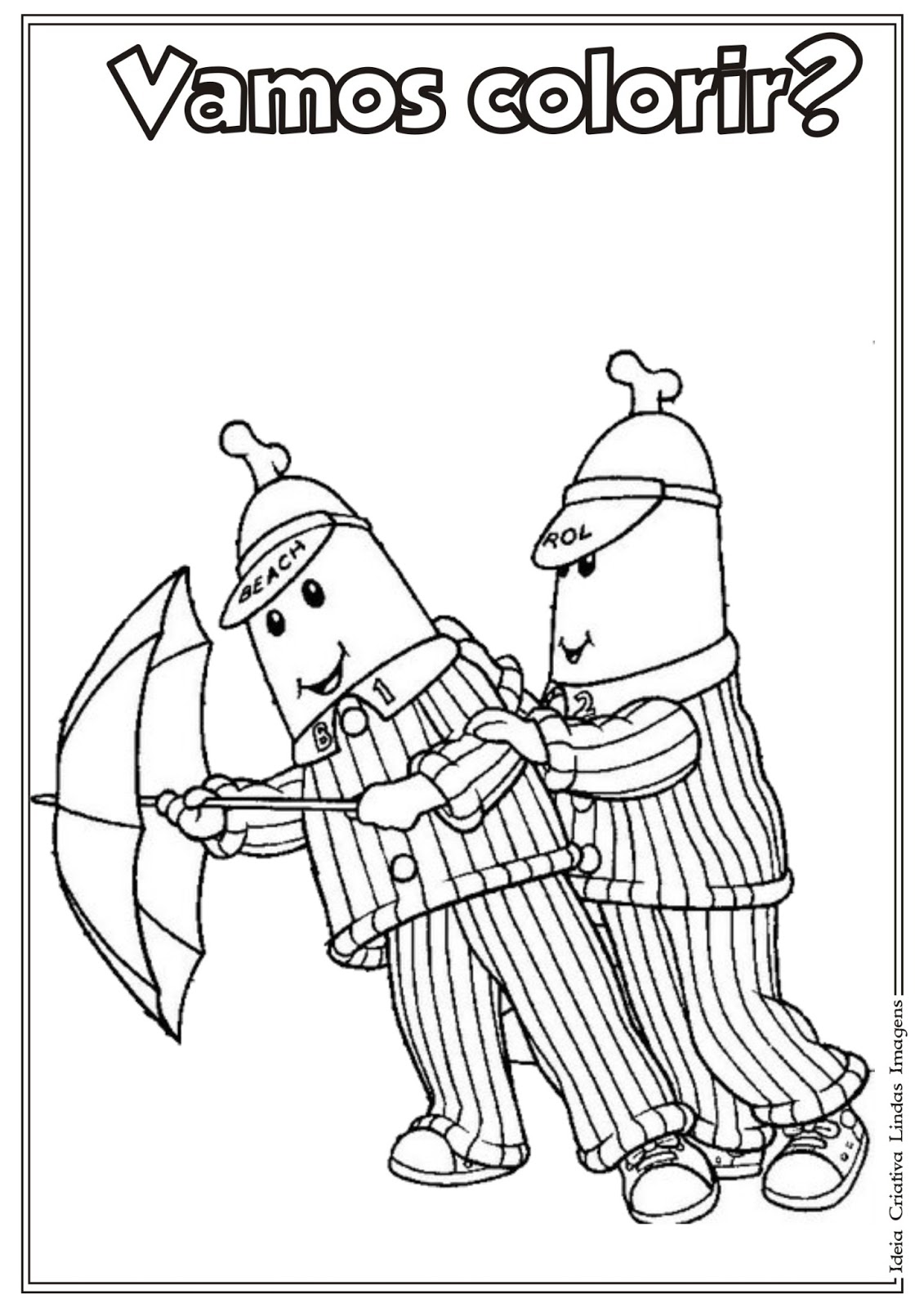 Desenho Bananas de Pijama para colorir