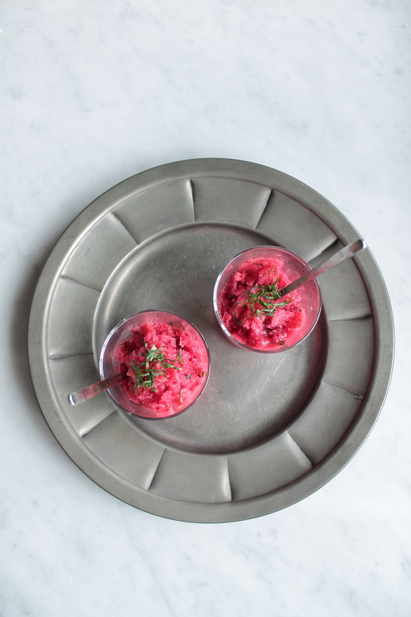 aprite il freezer: granita lamponi e basilico