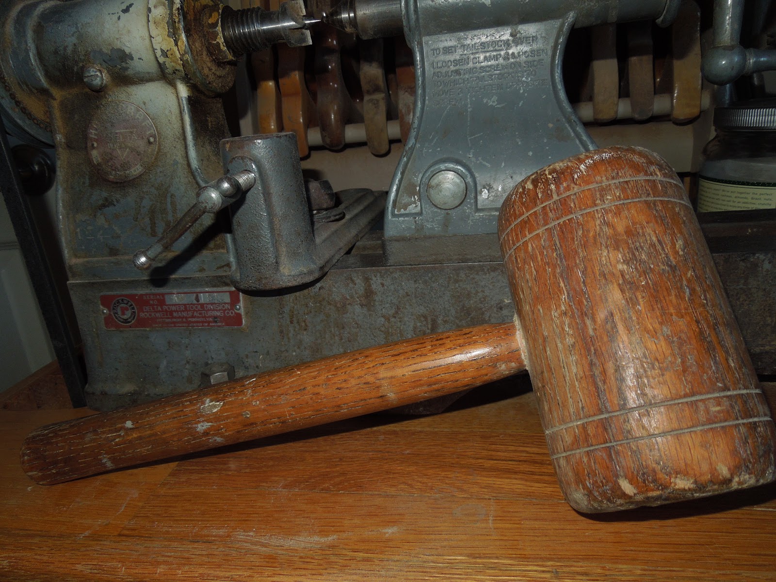 APATCHABLUE STUDIO Antique Wood Lathe 15