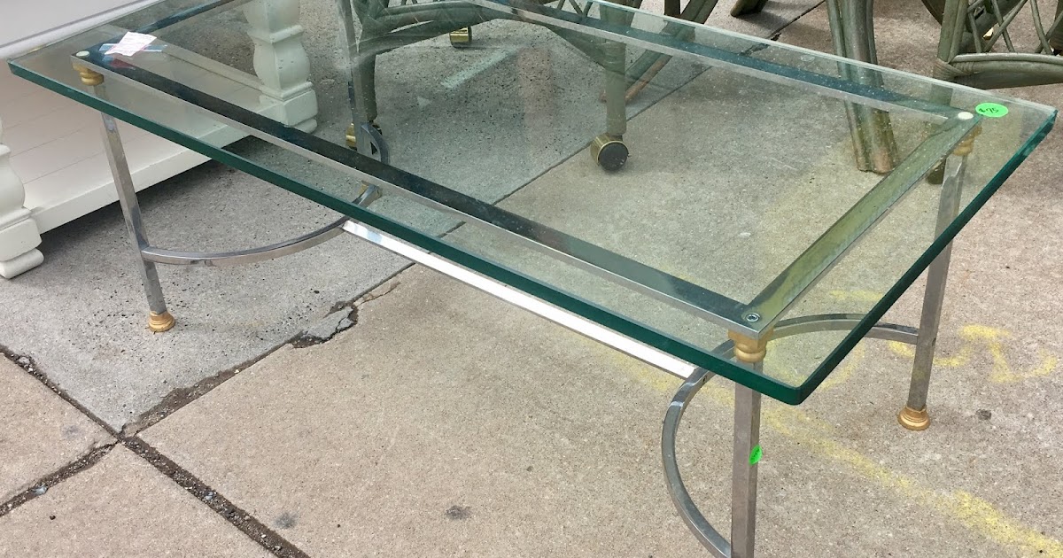 Uhuru Furniture & Collectibles Glass Top Coffee Table 95 SOLD