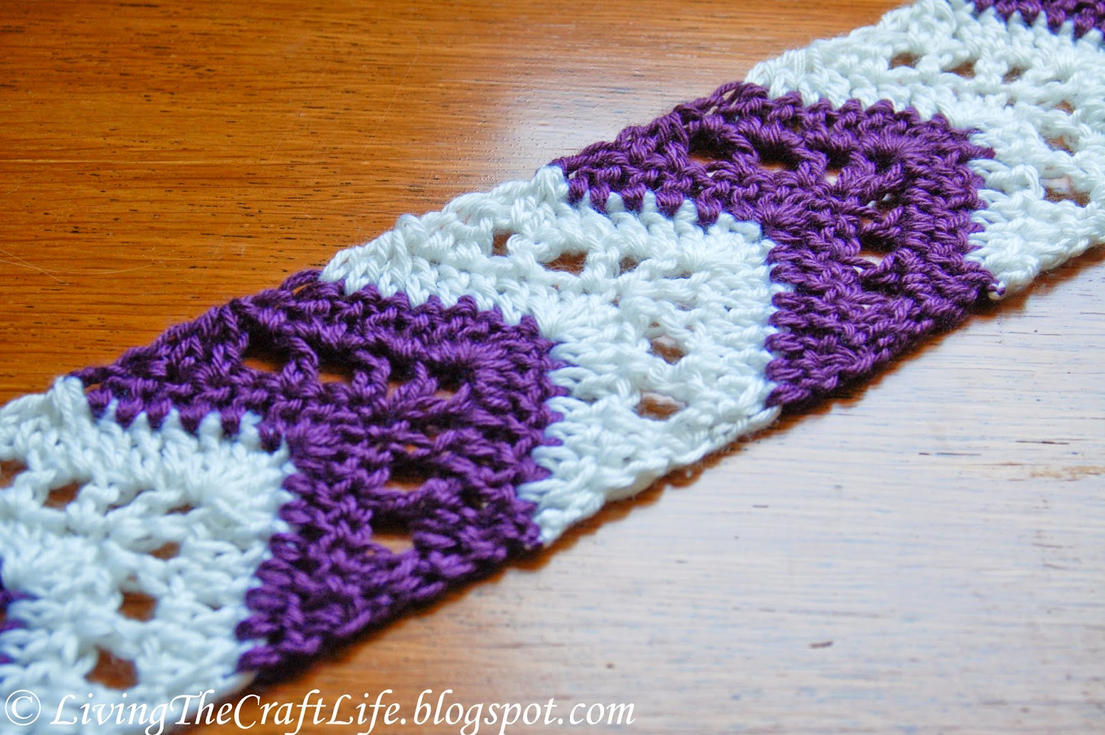 Living the Craft Life Chevron Arrow Skinny Scarf Free Pattern