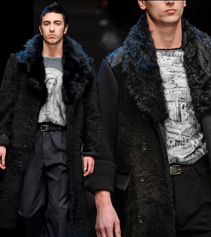 Fashion & Lifestyle: Dolce & Gabbana Coats... Fall 2013 Menswear