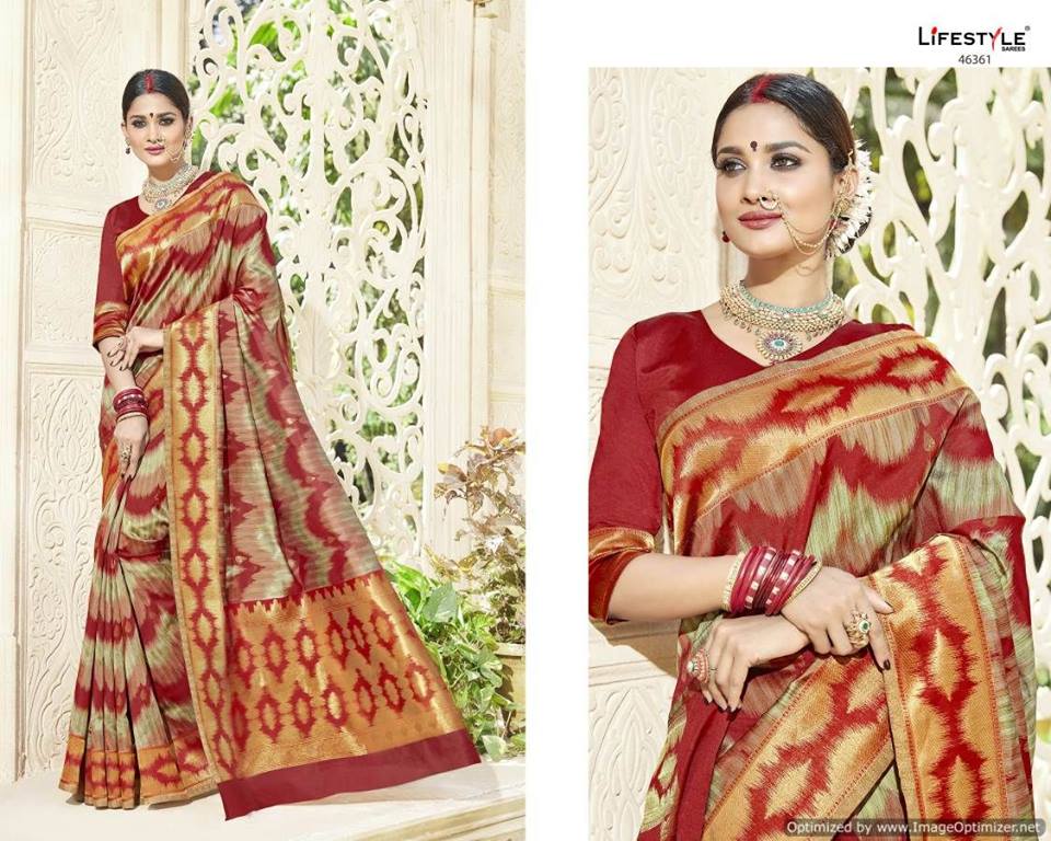 Pure Woven Silk Saree with Blouse for Women Saree Shopping Nepal