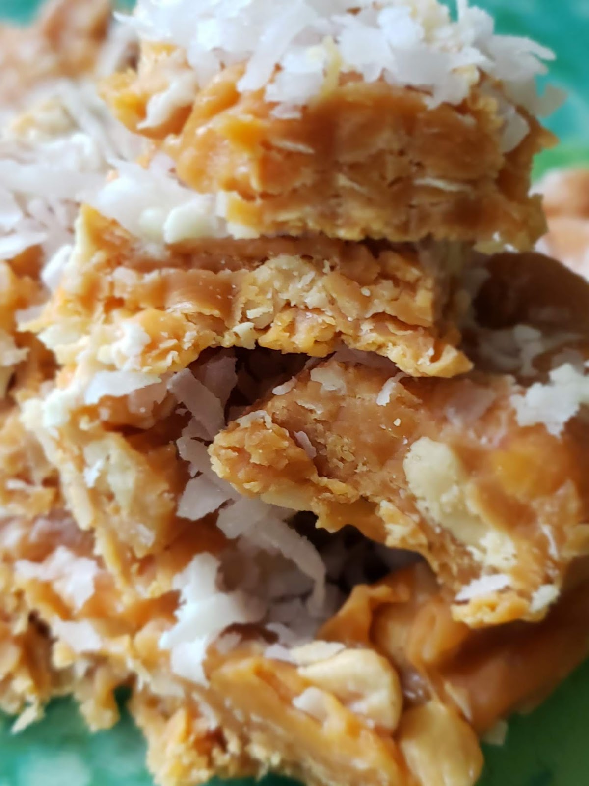 The Fiery Whisk Easter candy Caramel coconut candy recipe