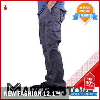 SUP1213C15 Celana Cargo Panjang Pdl Pria Army BMGShop