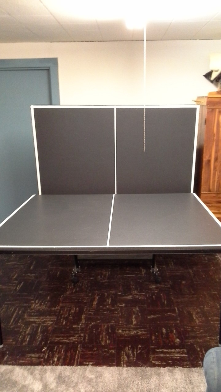 Restoration News Fold and Roll Ping Pong Table For Sale