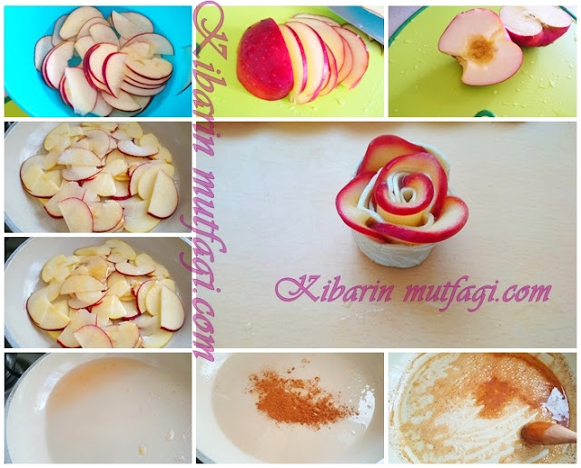 Elmalı gül tatlısı nasıl yapılır ( resimli anlatım)  elmalı gül kurabiyesi yapılışı