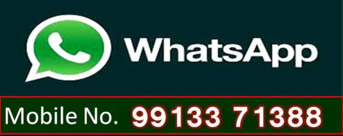 Contact on Whats app