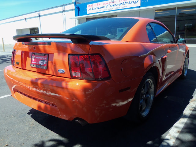 Mach 1 inspired Ford Mustang painted by Almost Everything Bodyshop