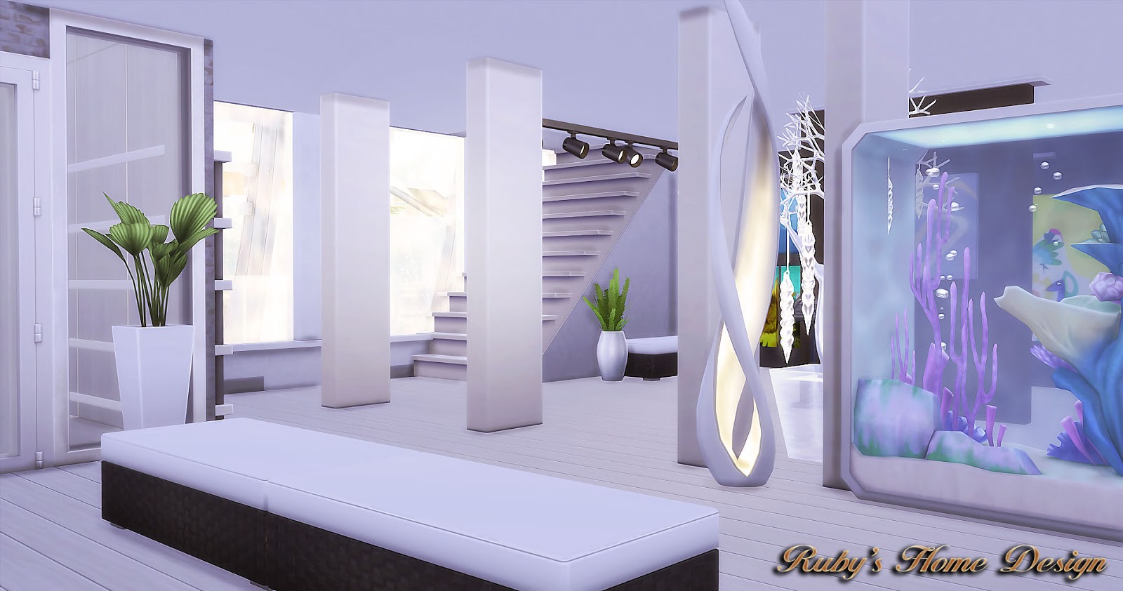 Sims 4 Modern Art Gallery 現代美術展示中心 (No CC) [ Ruby's Home Design ]