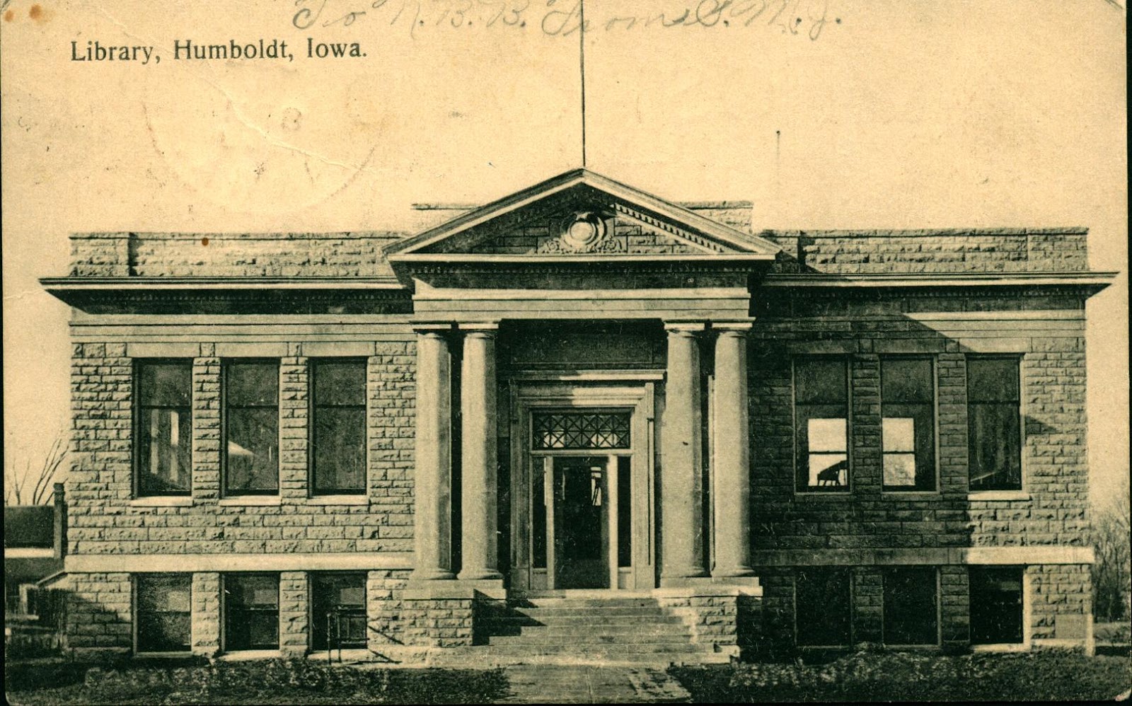 Library Postcards 1909 Library, Humboldt, Iowa