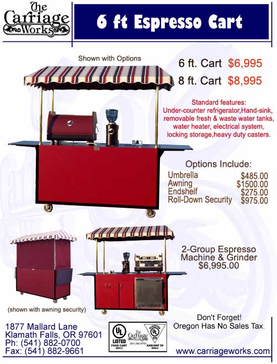 Mall Kiosks Espresso carts