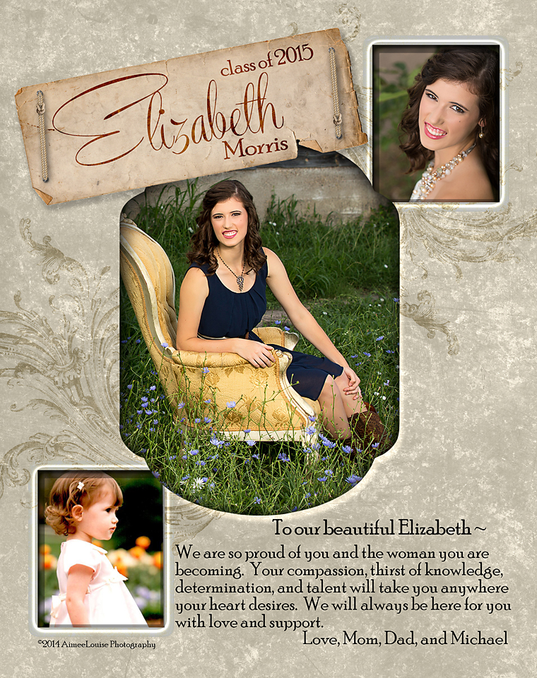 AimeeLouise Photography Class of 2015 Senior Tribute Pages {McKinney Senior Photography}
