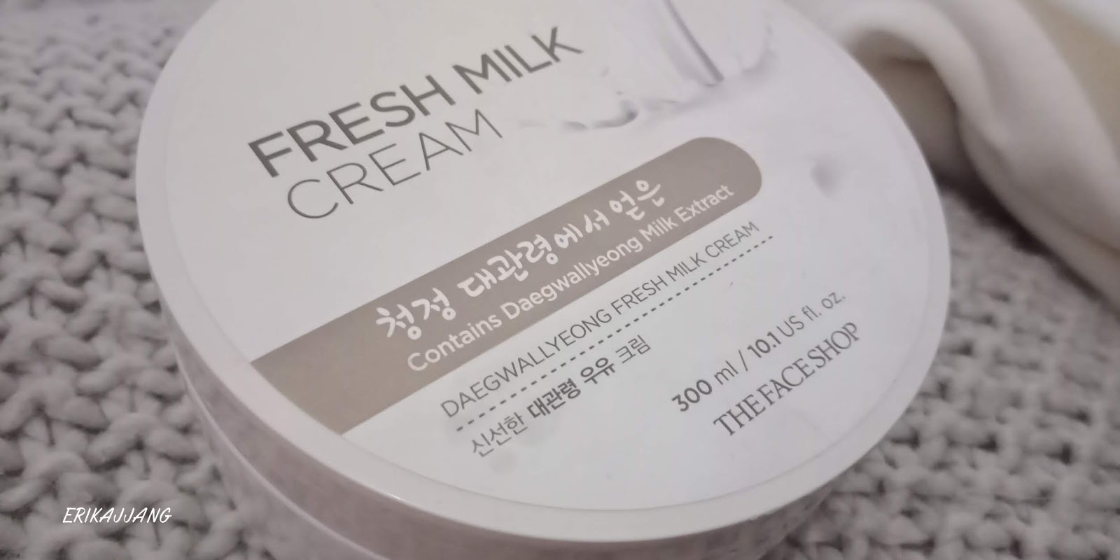 The Face Shop Daegwallyeong Fresh Milk Cream.