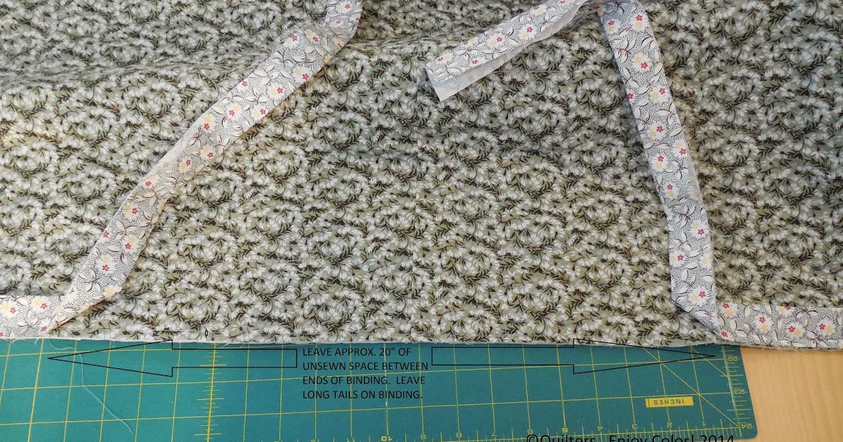 QUILTERS...ENJOY COLOR! How To Join a Quilt Binding My 3Pin Method