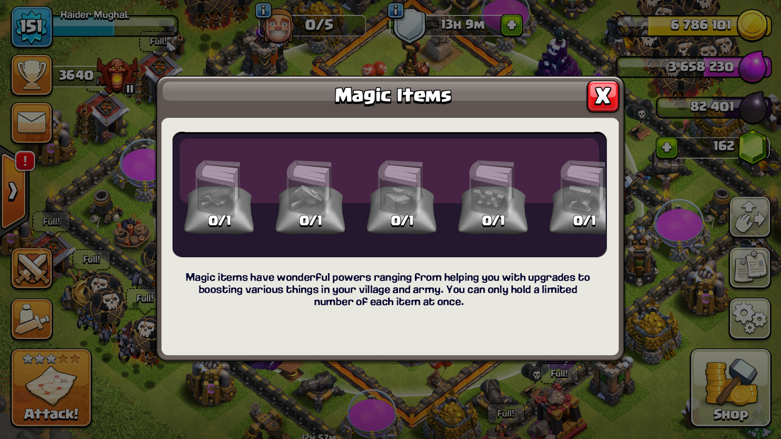 Clash Of Clan TH 12 In Blue Color Is Ready For Players And Magic