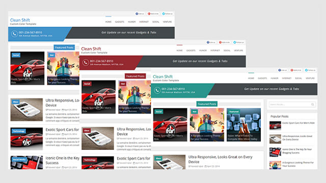 Clean Shift Seo and Responsive Blogger Template Free