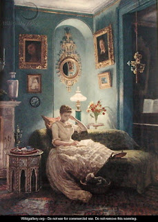 http://www.wikigallery.org/wiki/painting_232927/Sir-Edward-John-Poynter/An-Evening-at-Home%2C-1888