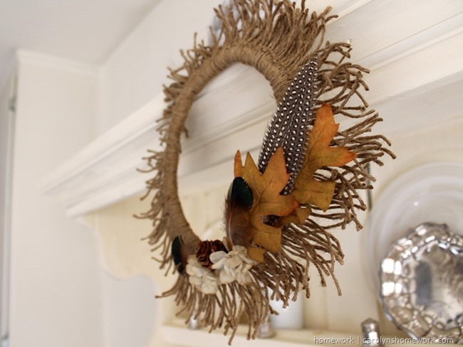 Twine Sunburst Wreath DIY fall decor