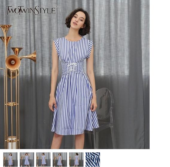 Blue And Tan Dress - Best Ladies Clothes Sale