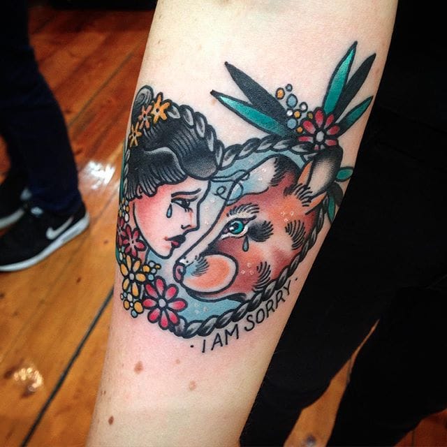 heartwarming traditional tattoos for animal lovers by avalon heartwarming traditional tattoos for animal lovers by avalon