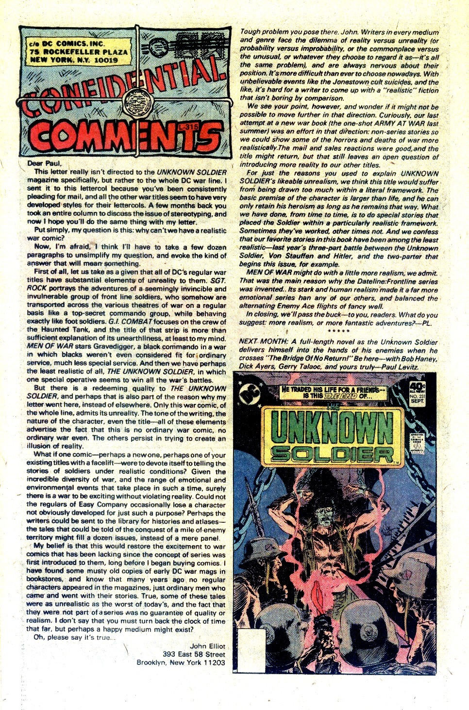Read online Unknown Soldier (1977) comic -  Issue #230 - 22
