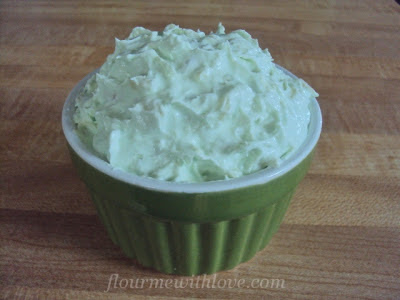 Watergate Salad made with Cream Cheese