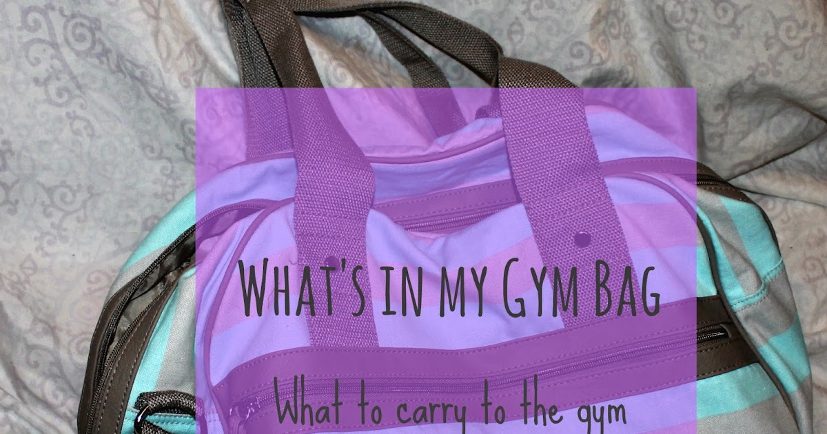 Creative Codex What's in my Gym Bag