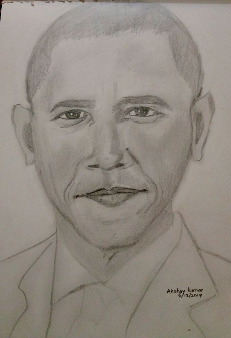 Barack Obama Drawing by Wyckedness on DeviantArt