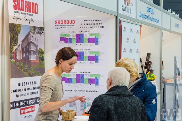 Stoisko Skorbud na targach mieszkaniowych wiosna 2017 w Bydgoszczy