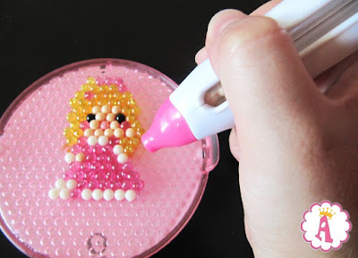 Как сделать мозаику из бусинок Beados DIY - фото Делаем принцессу из аквамозаики Beados 4 Color Pen