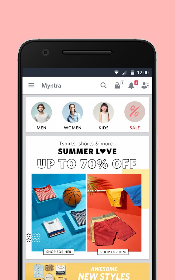 Myntra Online Shopping App in India Android Apps Myntra Online Shopping App in India Android Apps