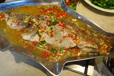 Kra Pow Thai Restaurant, steamed sea bass