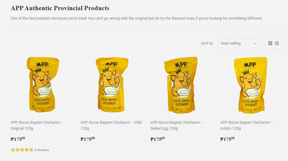 APP Authentic Provincial Food Products bagnet chicharon for sale at Foodsource PH
