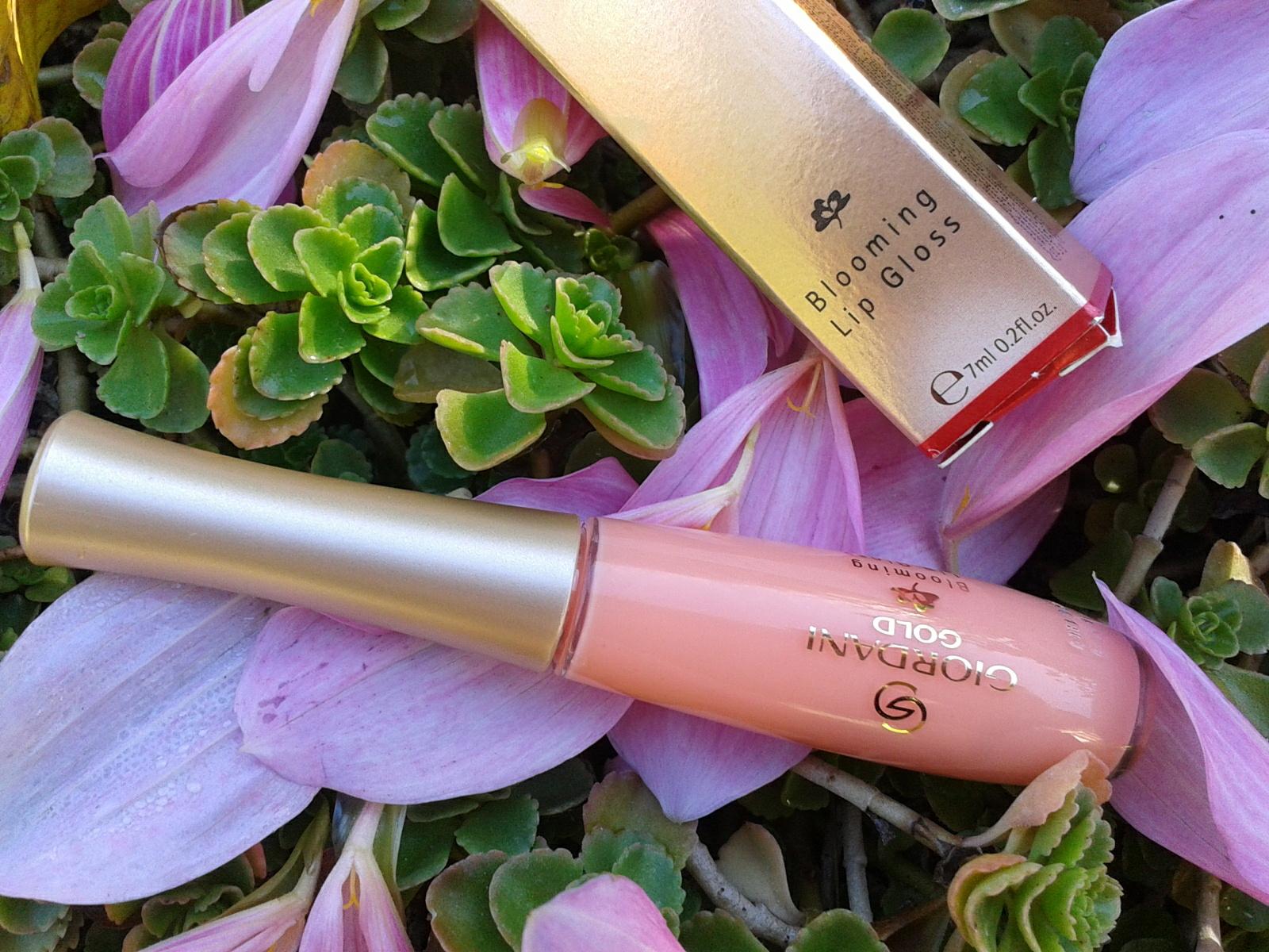 Oriflame Giordani Gold Blooming lip gloss tender peach teszt! TündérKert
