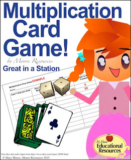 https://www.teacherspayteachers.com/Product/Multiplication-Fun-Card-Game-Great-to-set-up-as-2-3-Math-Centers-1947635