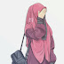 Pretty Cartoon Hijab Wallpaper