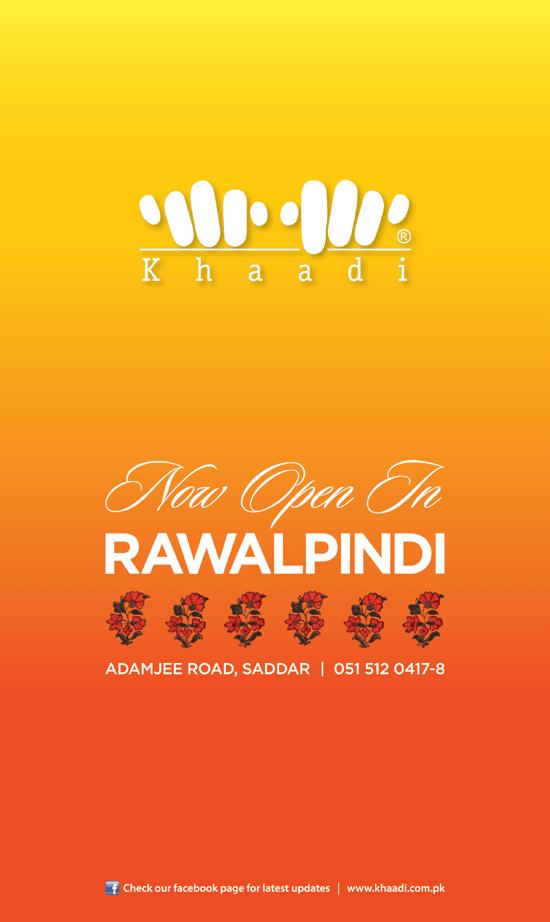 Advertising in Pakistan Khaadi Now Open in RAWALPINDI